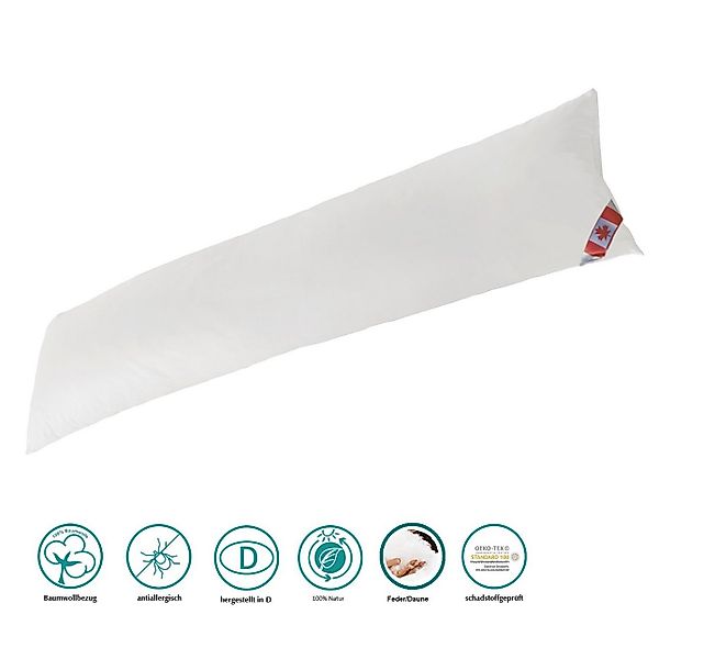Canada Seitenschläferkissen Seitenschläferkissen Daune Federchen 35x140 cm, günstig online kaufen
