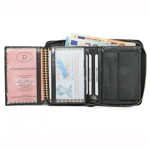 ALMADIH Brieftasche Leder P2H-RV Portemonnaie RFID-Schutz günstig online kaufen