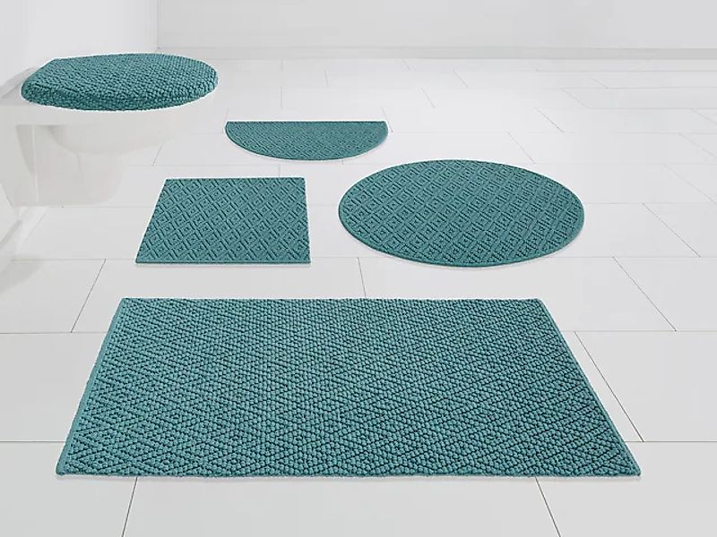 my home Badematte »Numan, Badvorleger, Badezimmer Teppich«, strapazierfähig günstig online kaufen