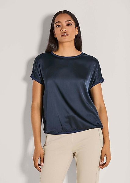 MADELEINE Kurzarmshirt Glänzendes Oberteil mit Jersey-Rückseite günstig online kaufen