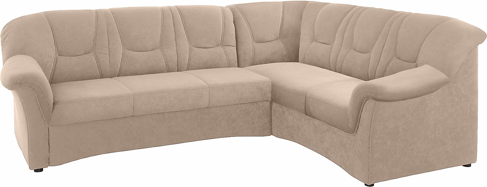 DOMO collection Ecksofa »Sarafina zeitlos&bequem, optional mit Federkern, B günstig online kaufen