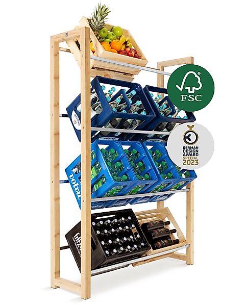 MANUMA® Standregal JAMES GETRÄNKEKISTENREGAL, Dein Getränkeregal günstig online kaufen