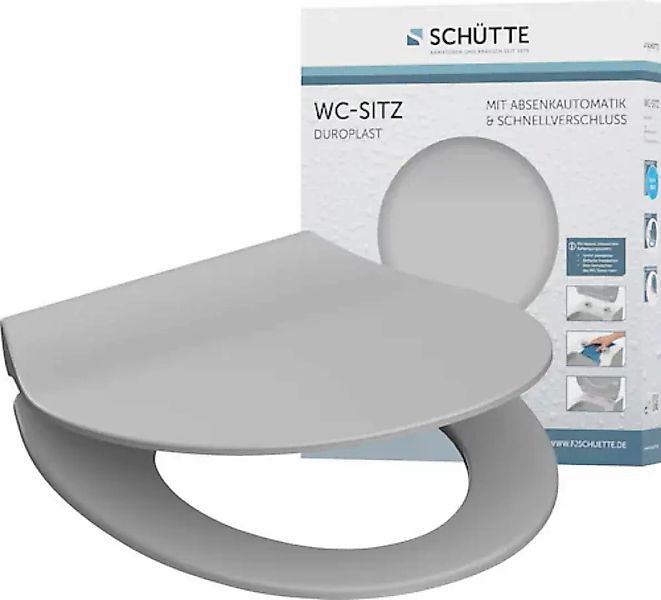 Schütte WC-Sitz "SLIM", Duroplast, Absenkautomatik, Schnellverschluss, beso günstig online kaufen