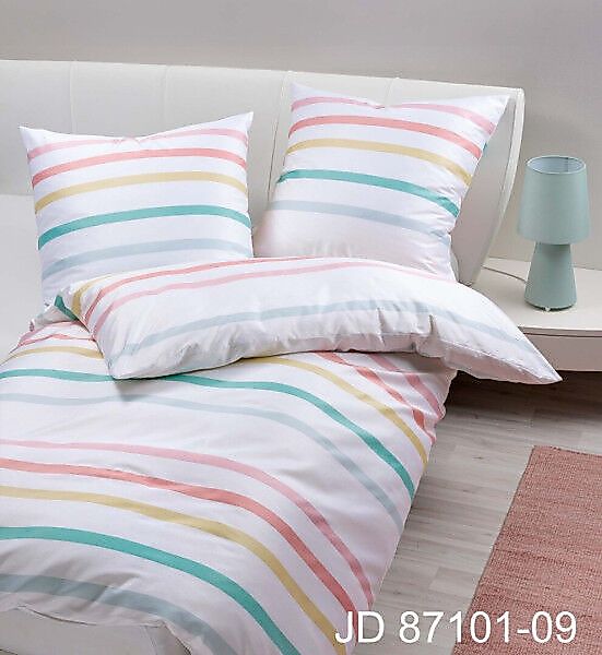 Janine Janine Mako-Satin Bettwäsche J. D. 87101 multicolor Größe:  135x200 günstig online kaufen