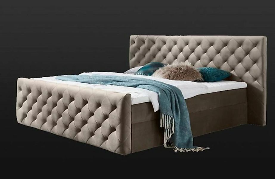 JVmoebel Bett Chesterfield Samt Betten Doppelbett 160x200 Design Betten Ein günstig online kaufen