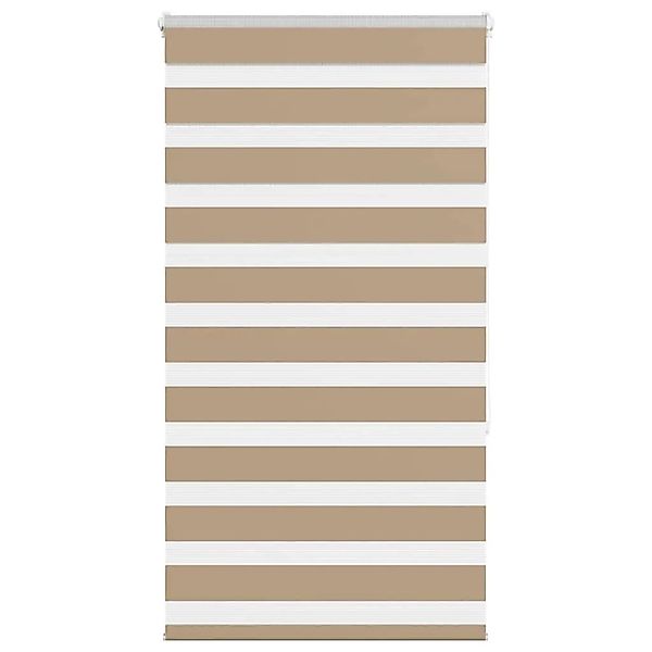 vidaXL Doppelrollo Sandbraun 85x150 cm Stoffbreite 80,9 cm Polyester 401454 günstig online kaufen