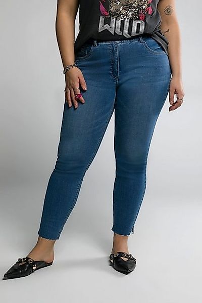 Studio Untold Schlupfhose Skinny Jeans schmal 5-Pocket Fransensaum Schlitz günstig online kaufen