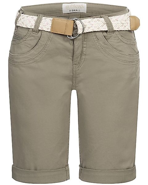 SUBLEVEL Bermudas Damen Short Bermuda kurze Hose Sommer Chino Short Stoff H günstig online kaufen