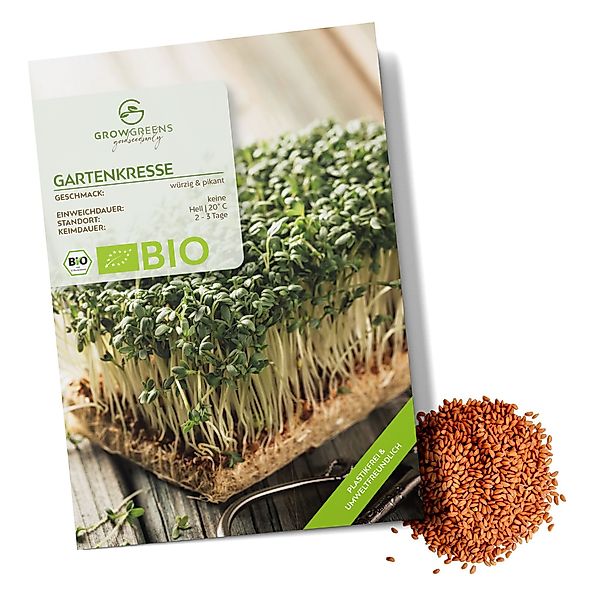 Growgreens Kräutersamen BIO Kressesamen - Küchenkräuter günstig online kaufen