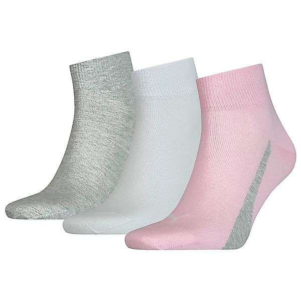 Puma Lifestyle Quarter Socken 3 Paare EU 43-46 Basic Pink günstig online kaufen
