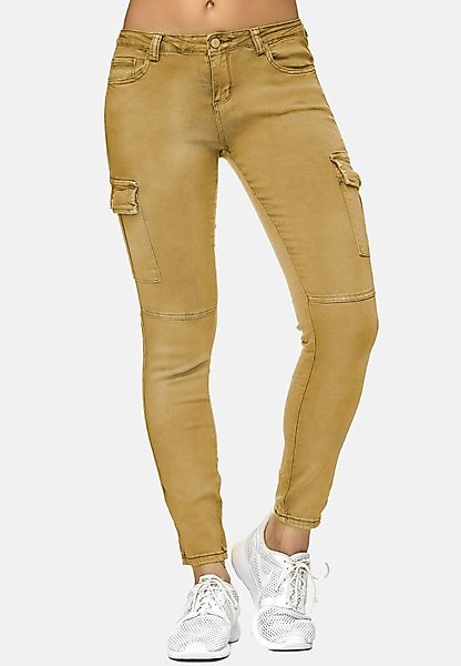 Nina Carter Stoffhose Denim Cargo Pants günstig online kaufen