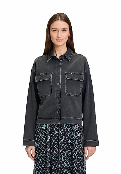 Betty&Co Jackenblazer "Betty & Co Jeansjacke mit aufgesetzten Taschen" günstig online kaufen