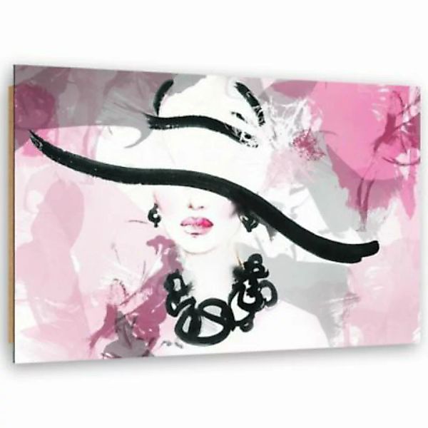 FEEBY® Kunst Frau Rosa Abstraktion Leinwandbilder bunt Gr. 60 x 40 günstig online kaufen