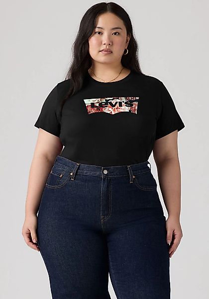 Levis Plus T-Shirt "PL PERFECT TEE" Florales Batwing-Logo günstig online kaufen