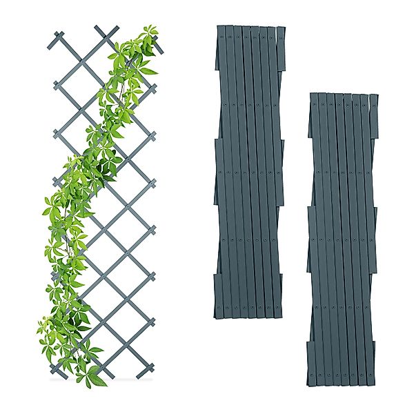 relaxdays Rankgitter Ausziehbares Rankgitter 3er Set günstig online kaufen