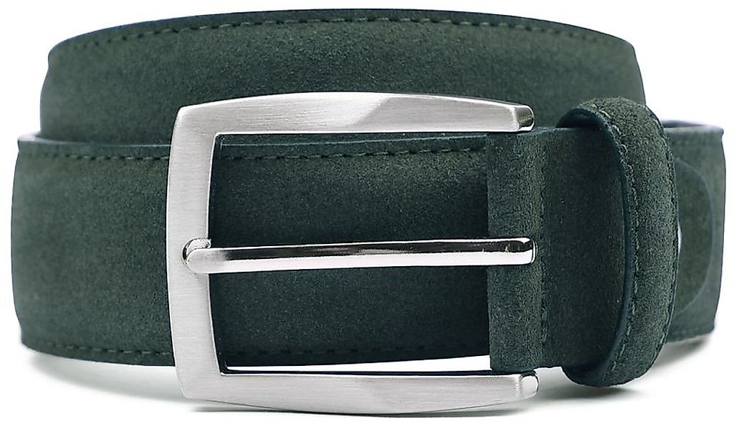 Suitable Ledergürtel Wildleder Dunkelgrün - Größe 105 günstig online kaufen