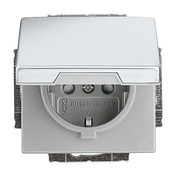 Busch-Jaeger SCHUKO Steckdosen-Einsatz edelstahl 20 EUKB-866 günstig online kaufen