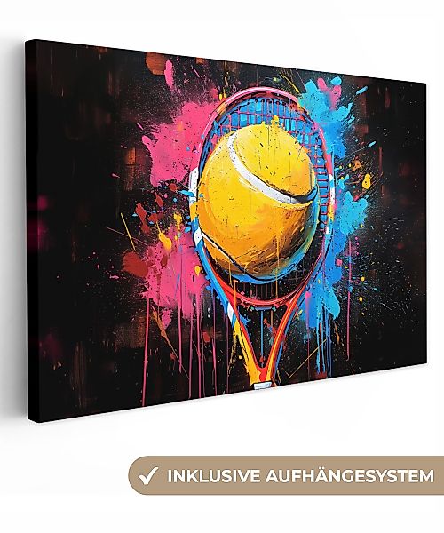 OneMillionCanvasses® Leinwandbild Graffiti - Tennis - günstig online kaufen
