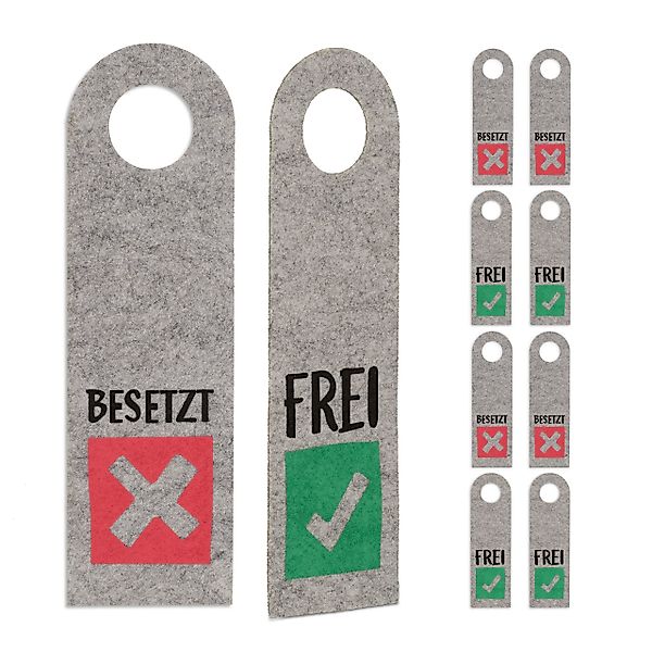 relaxdays Dekohänger Türschild Besetzt Frei 10er günstig online kaufen