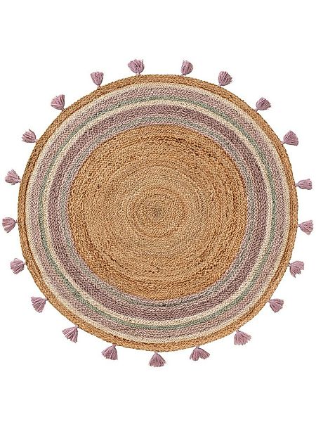 benuta Kinderteppich Lovis, rund, Höhe: 5 mm, Kunstfaser, Berber, Ethno-Sty günstig online kaufen