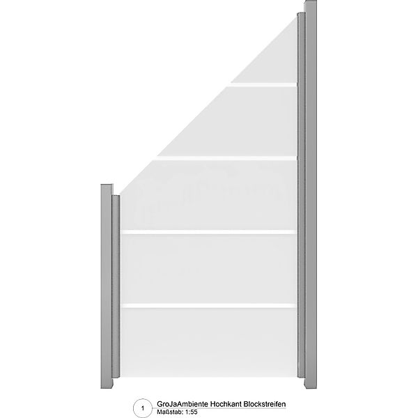 GroJa Ambiente Schräg rechts Blockstreifen 90 cm x 180/90 cm x 0,8 cm günstig online kaufen