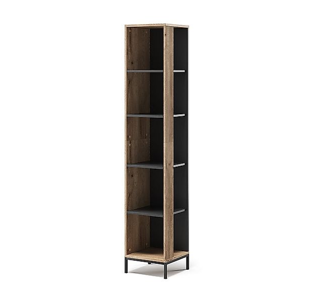 Vicco Bücherregal Eliza, Viking Oak, 36 x 188 cm mit 5 Fächern günstig online kaufen