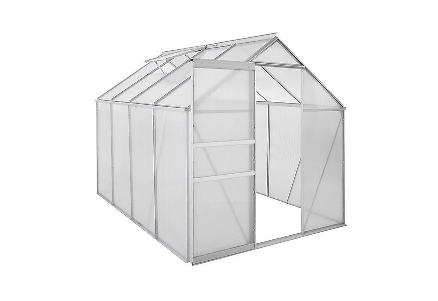 Zelsius Gewächshaus Aluminium Gewächshaus, 250 x 190 cm, 6 mm Hohlkammerpla günstig online kaufen