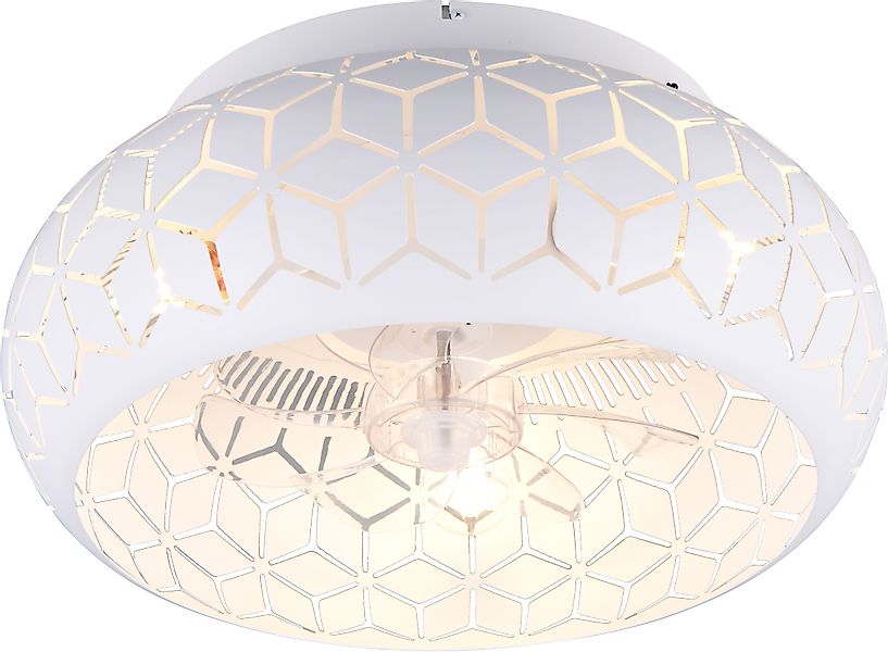 REALITY Leuchten Deckenleuchte »BIDAR mit Ventilator, Deckenventilator mit günstig online kaufen