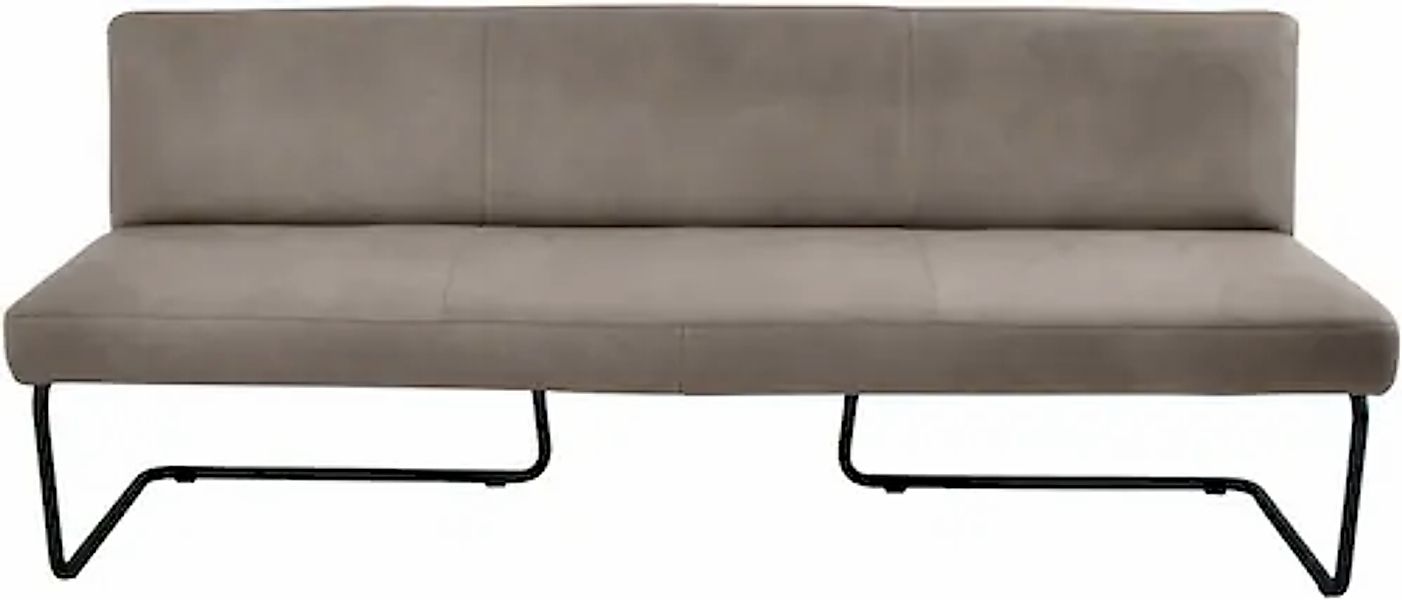 K+W Komfort & Wohnen Polsterbank in abgerundeter Form, Rundrohrkufe lang ge günstig online kaufen