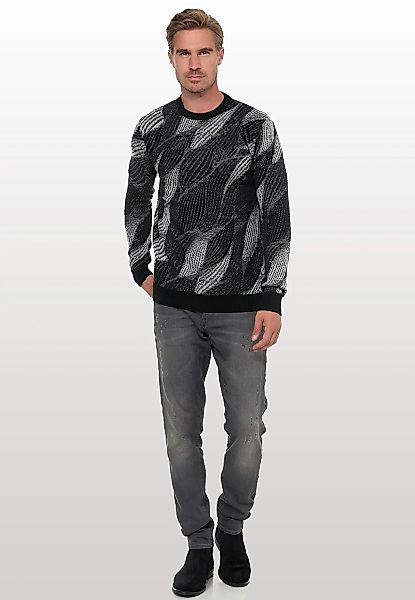 Rusty Neal Strickpullover im angesagten Wellen-Design günstig online kaufen