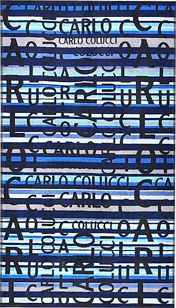 CARLO COLUCCI Strandlaken Matteo blau Gr. 100 x 180 günstig online kaufen