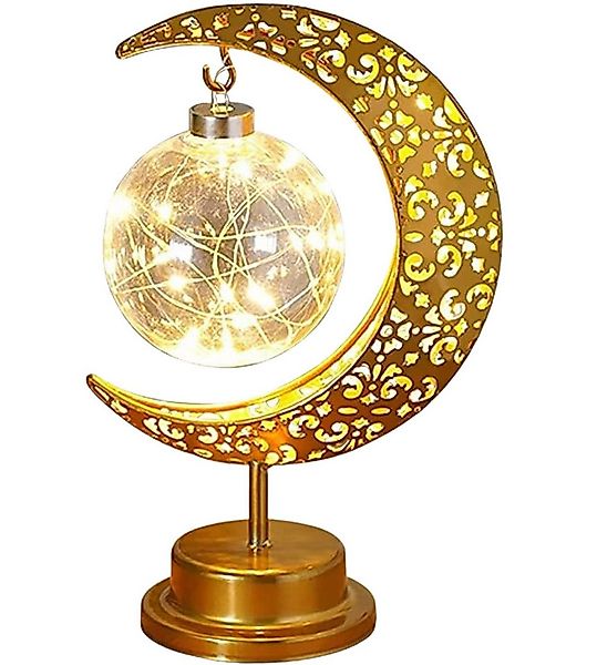 Diyarts Nachttischlampe Stern, LED-Glühbirne, Warmweiß, Langlebiges Metall, günstig online kaufen