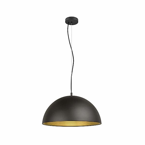 Pendelleuchte Forchini M 50 in Schwarz-matt und Gold-matt 40W E27 günstig online kaufen