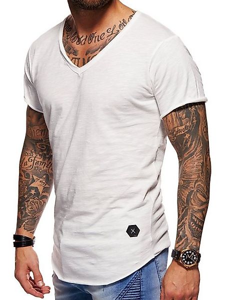 behype T-Shirt MSVALENCIA mit V-Ausschnitt günstig online kaufen