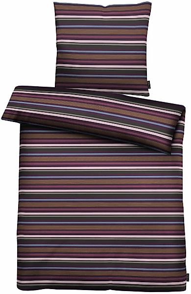 APELT Bettwäsche "Geo GOTS" 2 Stk. Streifenbettwäsche günstig online kaufen
