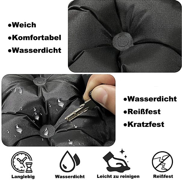 Coonoor Stuhlkissen Aufblasbares Outdoor-Kissen Leichtes faltbares Stuhlkis günstig online kaufen