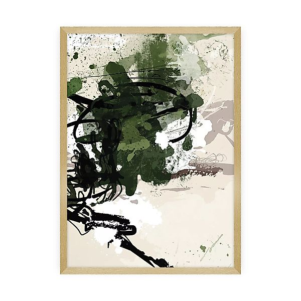 Poster Abstract II, 50 x 70 cm , Rahmen wählen: gold günstig online kaufen