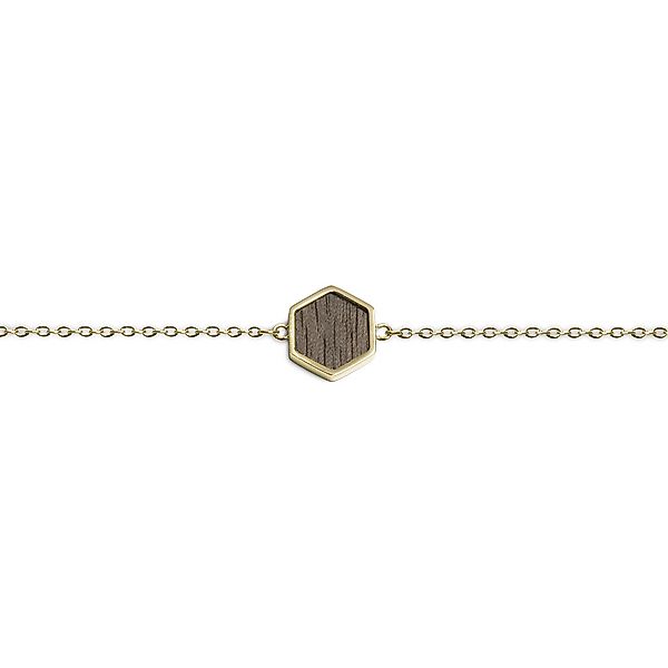 Armbänder Mit Holzdetail - Motiv Hexagon - Verschiedene Farben Und Grössen günstig online kaufen