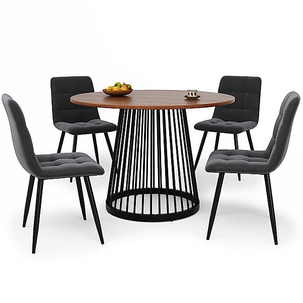 MODFU Essgruppe Stylisches Esstisch,Esszimmerstühle,Esstisch-Set, (Stuhl:44 günstig online kaufen