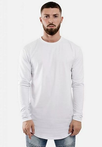 Blackskies T-Shirt Round Langarm Longshirt T-Shirt Weiß Medium günstig online kaufen