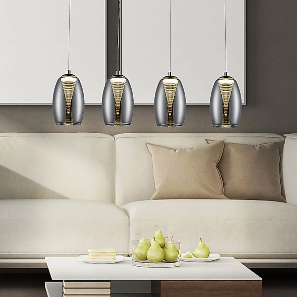 Brilliant Pendelleuchte »Metropolis«, 4 flammig, Leuchtmittel LED-Modul   L günstig online kaufen