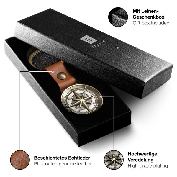 FABACH Schlüsselanhänger Leder Anhänger Northstar - günstig online kaufen