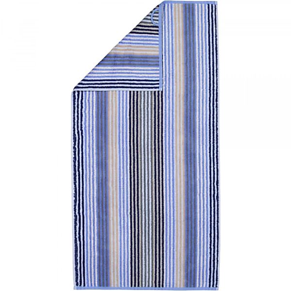 Cawö - Unique Streifen 944 - Farbe: saphir - 11 - Handtuch 50x100 cm günstig online kaufen