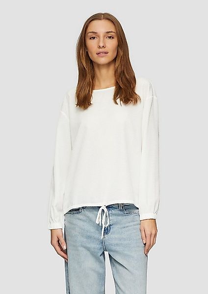 s.Oliver Langarmbluse Bluse Strukturierte Bluse mit überschnittenen Schulte günstig online kaufen