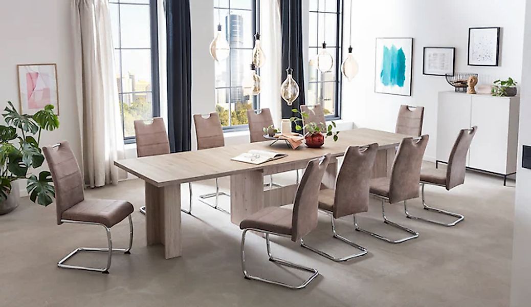 HELA Essgruppe »Lia, 11tlg. Sitzgruppe, Extra viel Platz« Set, 11tlg.-Set, günstig online kaufen