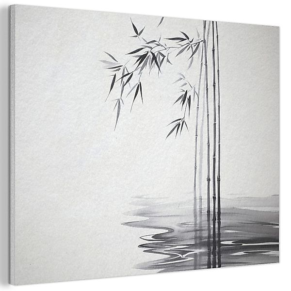 MuchoWow Gemälde Bambusstämme - Wasser - günstig online kaufen