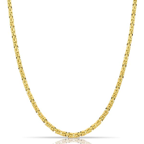 Tony Fein Königskette Königskette 3,8mm 585er Vergoldet Massiv Gläzend Kara günstig online kaufen