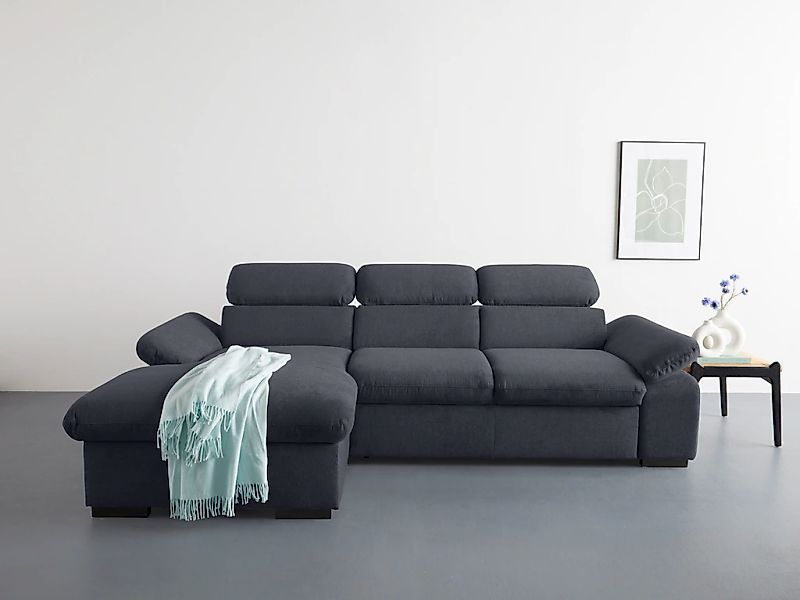 COTTA Ecksofa "Lola L-Form mit Kopfteilfunktion & Hocker", (Set, mit Hocker günstig online kaufen