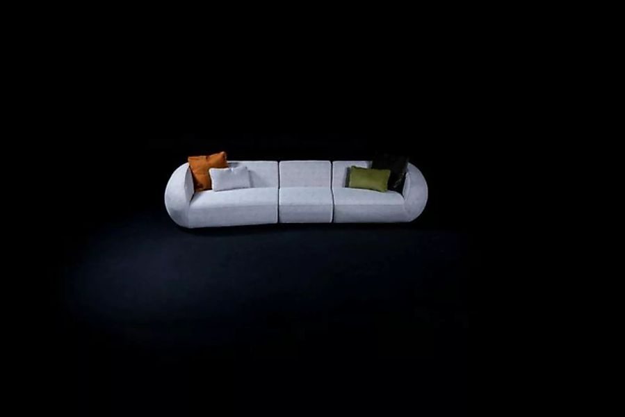 JVmoebel Big-Sofa Graues Sofa Luxus Fünfsitzer Wohnzimmer Designer Polsterm günstig online kaufen