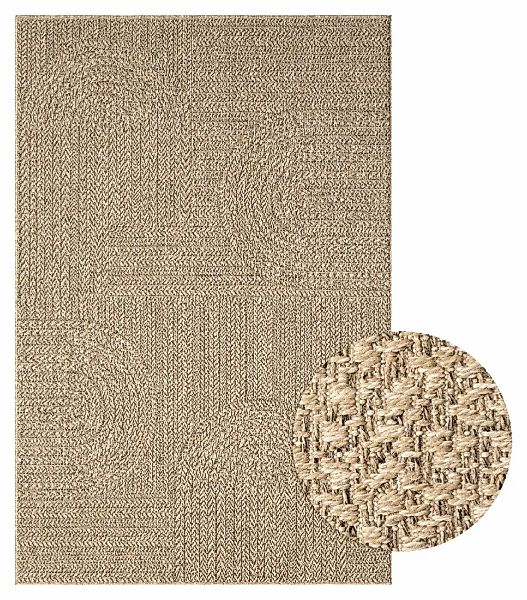 the carpet Teppich »Kansas«, rechteckig, 1 mm Höhe, moderner robuster In un günstig online kaufen